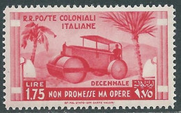 1933 EMISSIONI GENERALI DECENNALE 1,75 LIRE MNH ** - RA15-6 - Amtliche Ausgaben