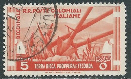 1933 EMISSIONI GENERALI USATO DECENNALE 5 CENT - RA6-8 - Emissions Générales