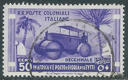 1933 EMISSIONI GENERALI USATO DECENNALE 50 CENT - RA6-9 - Emissions Générales