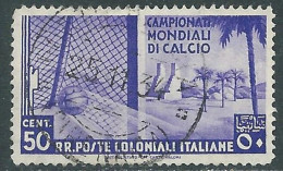 1934 EMISSIONI GENERALI USATO MONDIALI DI CALCIO 50 CENT - RA6-3 - Emisiones Generales