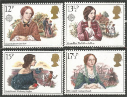 422 G-B 1980 Novelists Ecrivains Emily Bronte Charlotte Bronte Georges Eliot Gaskell Europa MNH ** Neuf SC (GB-915a) - Neufs