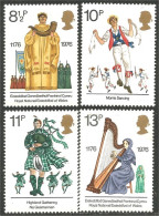 422 G-B 1976 Traditions Costumes Music Musique Harp Harpe MNH ** Neuf SC (GB-790a) - Neufs