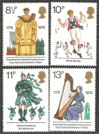 422 G-B 1976 Traditions Costumes Music Musique Harp Harpe MNH ** Neuf SC (GB-790a) - Nuovi