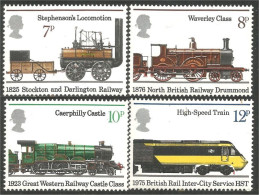 422 G-B 1975 Trains Locomotives Stephenson Waverley Caerphilly MNH ** Neuf SC (GB-749a) - Unused Stamps
