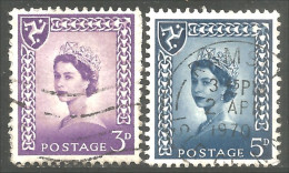 414 G-B Regionals Isle Of Man 2 Stamps Queen Elizabeth (REG-30) - Man (Insel)