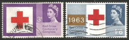 410 G-B 1963 Centennaire Croix Rouge Red Cross Centenary Rotkreuze (GB-226) - Médecine