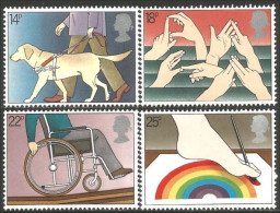 410 G-B Royal Dog Chien Sign Language Langage Signes Handicap Medecine MNH ** Neuf SC (GB-225b) - Behinderungen