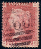 410 G-B 1864 One Penny Red Plate 113 (GB-99) - Usati