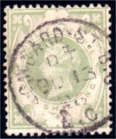 410 G-B 1887 One Shilling Green (GB-89) - Gebruikt