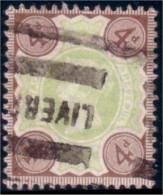 410 G-B 1887 4p Liverpool (GB-69) - Usati