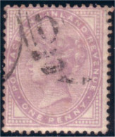 410 G-B 1881 One Penny Lilac 14 Dots (GB-45) - Gebruikt