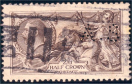 410 G-B 1913 Britannia 2sh 6p Brown 22mm Frame (GB-25) - Used Stamps