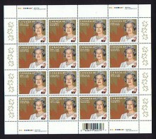 2002  Queen  Elizabeth II Golden Jubilee  Sc 1932  Complete MNH Sheet Of 16  With Inscrptions - Fogli Completi