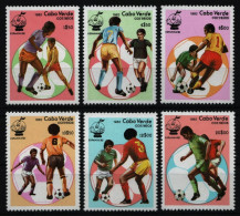 Kap Verde 1982 - Mi-Nr. 458-463 ** - MNH - Fußball / Soccer - Cape Verde