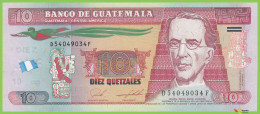 Voyo GUATEMALA 10 Quetzales 2019 P123Ag B606j D-F UNC - Guatemala