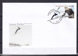 SLOVENIA  2024,JANEZ POLDA,CENTERARY OF HIS BIRTH,SKI JUMER ,SPORT,FDC - Sci