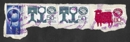 SE)1975 MEXICO, FRAGMENT WITH STAMPS, IMMEDIATE DELIVERY, FLYING PLANE 5P SCTE26, MEXICO EXPORTS, PAIR OF AUTOMOTIVE PAR - Mexico