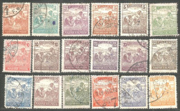 494 Hongrie 18 Different 1916 Harvesting Wheat Récolte Blé Weizen Ernten Tarwe Oogsten Grano (HON-407) - Used Stamps