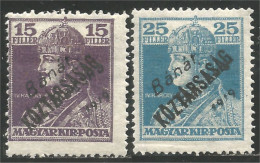 494 Hongrie Occupation Serbe Banat Backsa 1919 Koztarsasag MH * Neuf (HON-370) - Banat-Bacska