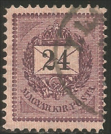 494 Hongrie 24 K Brun-violet (HON-317) - Oblitérés