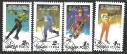 494 Hongrie Jeux Calgary 1988 Winter Games Ski Biathlon Patinage Skating Hockey Bobsled Skiing (HON-173b) - Wintersport (Sonstige)
