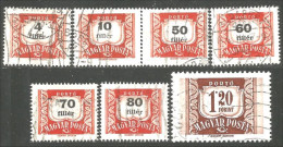 494 Hongrie 1965 Taxe Postage Due 7 Differents (HON-151) - Strafport