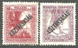 494 Hongrie 1918 Turul Reine Queen Zita Surcharge KOSTARSASAG MH * Neuf (HON-134) - Gebraucht