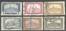 494 Hongrie 1916 Parlement Budapest Parliament 6 Differents (HON-125) - Used Stamps