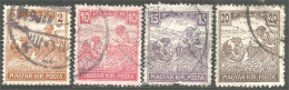 494 Hongrie 1916 Harvesting Wheat Cereal Moissson Blé Céréale 4 Differents (HON-122) - Used Stamps
