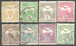 494 Hongrie 8 Differents Couronne St Étienne Crown St Stephen Turul (HON-116) - Used Stamps