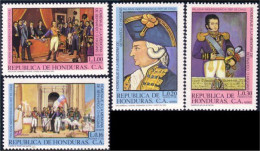 492 Honduras Tableaux O'Higgins Paintings Militaire Uniforme MNH ** Neuf SC (HND-11a) - Honduras