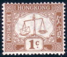 490 Hong Kong 1c Postage Due MNH ** Neuf SC (HKG-21) - Strafport