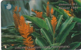JAMAICA(GPT) - Ginger Lily, CN : 17JAMB/C, Tirage %50000, Used - Jamaica