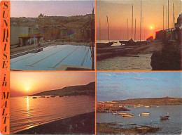 Malte - Sunrise In Malta - Multivues - Malta - CPM - Voir Scans Recto-Verso - Malta