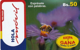 BOLIVIA - Flower, Hola Movil By Entel Prepaid Card Bs 50, Used - Bolivien