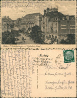 Ansichtskarte Plauen (Vogtland) Bahnhofstrasse Mit Kaffeehaus Trömel 1938 - Plauen