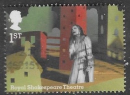 GROSSBRITANNIEN GRANDE BRETAGNE GB 2011 FROM M/S ROYAL SHAKESPEARE COMPANY: THEATRE 1ST USED SG MS3179A MI 3091 YT 3487 - Gebraucht