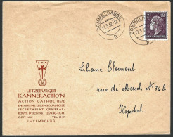 Lettre De Luxembourg à Kopstal Par Dommeldange 1952 - Privati