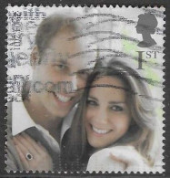 GROSSBRITANNIEN GRANDE BRETAGNE GB 2011 FROM M/S ROYAL WEDDING: WILLIAM&KATE 1ST USED SG MS3180A MI 3095 YT 3491 SC 2901 - Blocks & Miniature Sheets