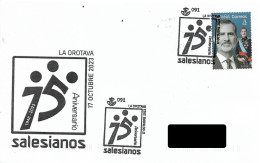 SPAIN. POSTMARK. 75th ANNIV. SALESIANOS. LA OROTAVA. 2023 - Sonstige & Ohne Zuordnung