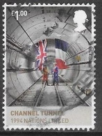 GROSSBRITANNIEN GRANDE BRETAGNE GB 2012 FROM M/S WINDSOR:CHANNEL TUNNEL 1994 £1.00 SG MS3270D MI 3203 YT 3597 SC SH2995D - Used Stamps