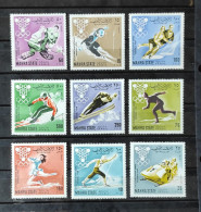 ADEN-MAHRA STATE- SOUTH ARABIA -JUEGOS OLIMPICOS DE HINVIERNO GRENOBLE 1968 - MICHEL 39/47Aº  MNH** - Emirats Arabes Unis (Général)