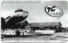St. Maarten (Antilles Netherlands) - TelCell - First Airport Building, Cn. Type 2, GSM Refill 20$, Used - Antilles (Netherlands)
