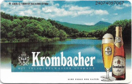 Germany - Krombacher Beer 2 - Partner Des Sports 2 - O 1369 - 07.1994, 6DM, 3.000ex, Mint - O-Series: Kundenserie Vom Sammlerservice Ausgeschlossen