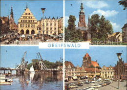 72382754 Greifswald Mecklenburg Vorpommern Rathaus Nikolaidom Wiecker Bruecke Pl - Greifswald