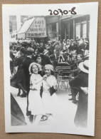 PARIS - Café Du Vaudeville, Rue De La Bourse 15x10 Cm(REPRO PHOTO! Zie Beschrijving, Voir Description, See Description)! - Places