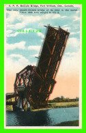 FORT WILLIAM, ONTARIO -  C.P.R. BASCULE BRIDGE - DOUBLE-DECKED BRIDGE - THE VALENTINE & SONS UNITED PUB - - Sonstige & Ohne Zuordnung