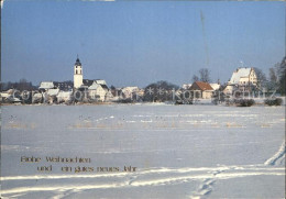 72381846 Kisslegg Ortsansicht Winterlandschaft Neujahrsgruesse Schoenenberg - Kisslegg