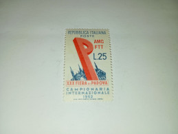 07AL03 REPUBBLICA ITALIANA 1952 30° FIERA CAMPIONARIA DI PADOVA "XX" - 1946-60: Mint/hinged