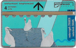 Netherlands - KPN - L&G - R008-03 - Birds Swans - 107F - 07.1991, 4Units, 5.000ex, Mint - Privat